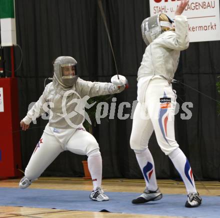 Fechten. Degen, Florett, Saebel. Weltcupturnier Finale. Jacobsen (USA), Perrus (FRA). Klagenfurt, am 4.5.2008
Copyright Kuess

---
pressefotos, pressefotografie, kuess, qs, qspictures, sport, bild, bilder, bilddatenbank