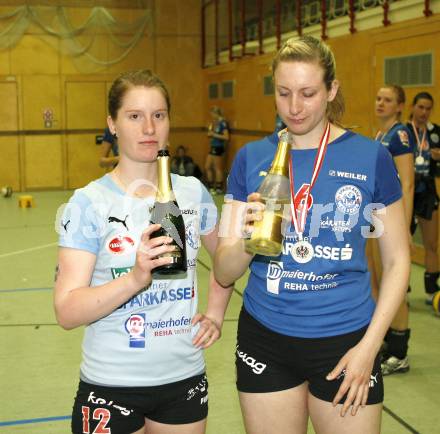 Volleyball. Bundesliiga. ATSC Sparkasse Wildcats gegen Post SV Wien. KAADEN Elena, GRAFENAUER Katharina  (Wildcats)
Wien, 30.4.2008.
Copyright Kuess

---
pressefotos, pressefotografie, kuess, qs, qspictures, sport, bild, bilder, bilddatenbank