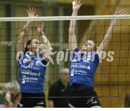 Volleyball. Bundesliiga. ATSC Sparkasse Wildcats gegen Post SV Wien. PRAEPROST Maja, SUMPER Sigrid (Wildcats)
Wien, 30.4.2008.
Copyright Kuess

---
pressefotos, pressefotografie, kuess, qs, qspictures, sport, bild, bilder, bilddatenbank