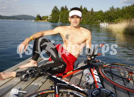 Triathlon. Schwimmen, Radfahren, Laufen. Gernot Seidl. Klagenfurt, am 12.5.2008.
Copyright Kuess

---
pressefotos, pressefotografie, kuess, qs, qspictures, sport, bild, bilder, bilddatenbank