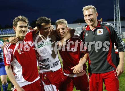 Fussball Red Zac Bundesliga. FC Kaernten gegen SC/ESV Parndorf. Manuel Wallner, Haris Bukva, Thomas Hinum, Michael Miksits (FCK). Klagenfurt, am 16.5.2008.
Copyright Kuess

---
pressefotos, pressefotografie, kuess, qs, qspictures, sport, bild, bilder, bilddatenbank