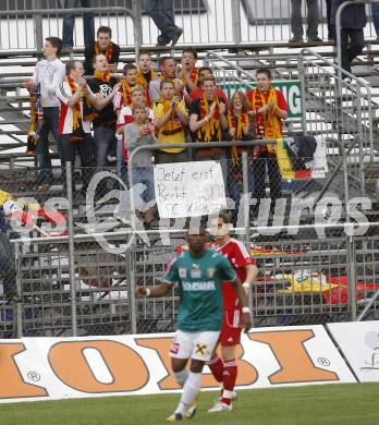 Fussball Red Zac Bundesliga. FC Kaernten gegen SC/ESV Parndorf. Fans. Klagenfurt, am 16.5.2008.
Copyright Kuess

---
pressefotos, pressefotografie, kuess, qs, qspictures, sport, bild, bilder, bilddatenbank