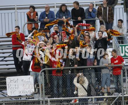 Fussball Red Zac Bundesliga. FC Kaernten gegen SC/ESV Parndorf. Fans (FCK). Klagenfurt, am 16.5.2008.
Copyright Kuess

---
pressefotos, pressefotografie, kuess, qs, qspictures, sport, bild, bilder, bilddatenbank