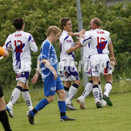 Fussball Reginalliga. SAK gegen Gmunden. Torjubel SAK. Klagenfurt, 21.5.2008.
Copyright Kuess

---
pressefotos, pressefotografie, kuess, qs, qspictures, sport, bild, bilder, bilddatenbank