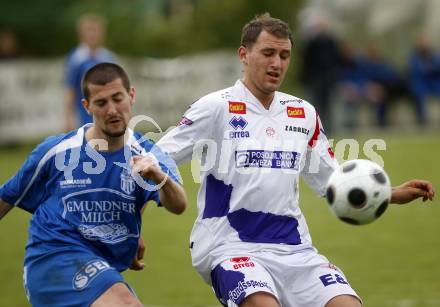 Fussball Reginalliga. SAK gegen Gmunden. Christian Dlopst (SAK), Onur Kandili (Gmunden). Klagenfurt, 21.5.2008.
Copyright Kuess

---
pressefotos, pressefotografie, kuess, qs, qspictures, sport, bild, bilder, bilddatenbank