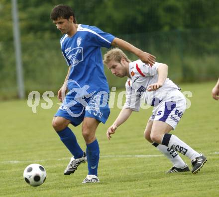 Fussball Regionalliga. SAK gegen SV Gmunden. Thomas Reichhold (SAK), Miron Muslic (Gmunden). Klagenfurt, am 21.5.2008.
Foto: Kuess
---
pressefotos, pressefotografie, kuess, qs, qspictures, sport, bild, bilder, bilddatenbank