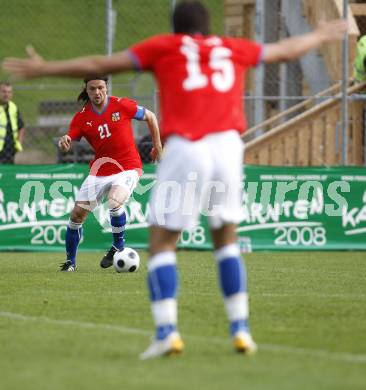 Fussball. Europameisterschaft. Testspiel Euro 2008 -Team Tschechien gegen Kaernten 2008-Team WAC/St. Andrae. Thomas Ujfalusi, Milan Baros (Tschechien). Bad Kleinkirchheim, am 24.5.2008.
Copyright Kuess

---
pressefotos, pressefotografie, kuess, qs, qspictures, sport, bild, bilder, bilddatenbank