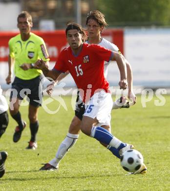 Fussball. Europameisterschaft. Testspiel Euro 2008 -Team Tschechien gegen Kaernten 2008-Team WAC/St. Andrae. Zeljko Simic (WAC/St. Andrae), Milan Baros (Tschechien). Bad Kleinkirchheim, am 24.5.2008.
Copyright Kuess

---
pressefotos, pressefotografie, kuess, qs, qspictures, sport, bild, bilder, bilddatenbank