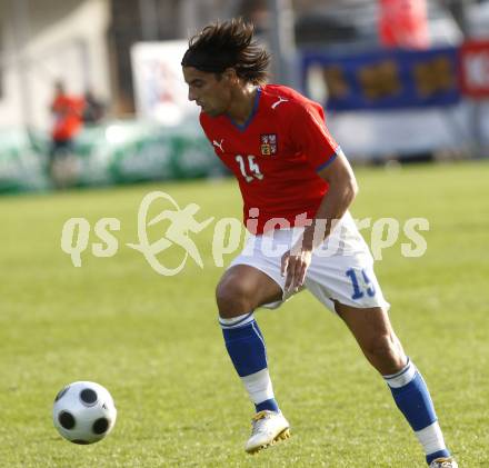 Fussball. Europameisterschaft. Testspiel Euro 2008 -Team Tschechien gegen Kaernten 2008-Team WAC/St. Andrae. Milan Baros (Tschechien). Bad Kleinkirchheim, am 24.5.2008.
Copyright Kuess

---
pressefotos, pressefotografie, kuess, qs, qspictures, sport, bild, bilder, bilddatenbank