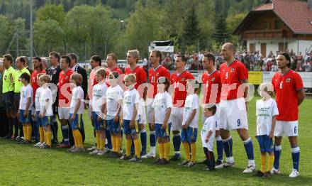 Fussball. Europameisterschaft. Testspiel Euro 2008 -Team Tschechien gegen Kaernten 2008-Team WAC/St. Andrae. Nationalmannschaft (Tschechien) mit Kinder. Bad Kleinkirchheim, am 24.5.2008.
Copyright Kuess

---
pressefotos, pressefotografie, kuess, qs, qspictures, sport, bild, bilder, bilddatenbank