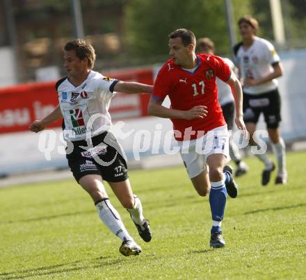 Fussball. Europameisterschaft. Testspiel Euro 2008 -Team Tschechien gegen Kaernten 2008-Team WAC/St. Andrae. Gernot Messner (WAC/St. Andrae), Marek Matejovski (Tschechien). Bad Kleinkirchheim, am 24.5.2008.
Copyright Kuess

---
pressefotos, pressefotografie, kuess, qs, qspictures, sport, bild, bilder, bilddatenbank