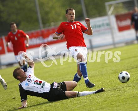 Fussball. Europameisterschaft. Testspiel Euro 2008 -Team Tschechien gegen Kaernten 2008-Team WAC/St. Andrae. Bernd Spitzer (WAC/St. Andrae), Marek Matejovsky (Tschechien). Bad Kleinkirchheim, am 24.5.2008.
Copyright Kuess

---
pressefotos, pressefotografie, kuess, qs, qspictures, sport, bild, bilder, bilddatenbank