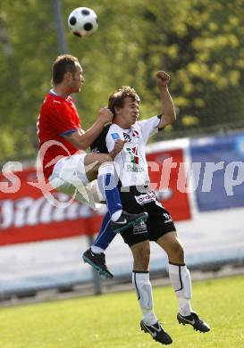 Fussball. Europameisterschaft. Testspiel Euro 2008 -Team Tschechien gegen Kaernten 2008-Team WAC/St. Andrae. Stefan Korepp (WAC/St. Andrae), Jan Polak (Tschechien). Bad Kleinkirchheim, am 24.5.2008.
Copyright Kuess

---
pressefotos, pressefotografie, kuess, qs, qspictures, sport, bild, bilder, bilddatenbank