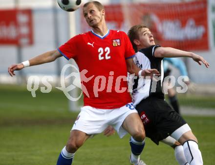 Fussball. Europameisterschaft. Testspiel Euro 2008 -Team Tschechien gegen Kaernten 2008-Team WAC/St. Andrae. Rok Roj (WAC/St. Andrae), David Rozenahl (Tschechien). Bad Kleinkirchheim, am 24.5.2008.
Copyright Kuess

---
pressefotos, pressefotografie, kuess, qs, qspictures, sport, bild, bilder, bilddatenbank