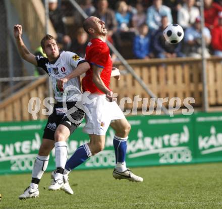 Fussball. Europameisterschaft. Testspiel Euro 2008 -Team Tschechien gegen Kaernten 2008-Team WAC/St. Andrae. Stefan Stueckler (WAC/St. Andrae), Jan Koller (Tschechien). Bad Kleinkirchheim, am 24.5.2008.
Copyright Kuess

---
pressefotos, pressefotografie, kuess, qs, qspictures, sport, bild, bilder, bilddatenbank