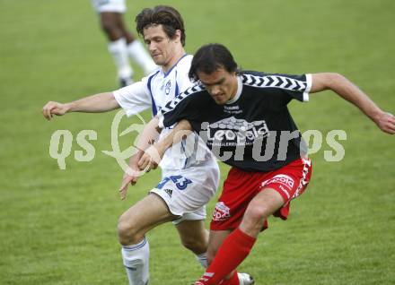 Fussball. OEFB Cupfinale. SV Feldkirchen gegen SV Horn. Robert Micheu (Feldkirchen), Georg Bardel (Horn). Feldkirchen, am 26.5.2008.
Copyright Kuess

---
pressefotos, pressefotografie, kuess, qs, qspictures, sport, bild, bilder, bilddatenbank