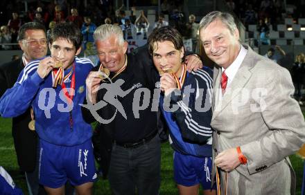 Fussball. Kaerntner Liga. FC Fire Fox St. Veit. Meisterfeier. Sportdirektor Reinhard Tellian. St. Veit, am 30.5.2008.
Foto: Kuess 
---
pressefotos, pressefotografie, kuess, qs, qspictures, sport, bild, bilder, bilddatenbank