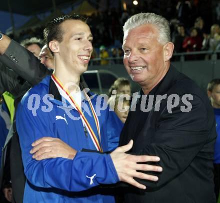 Fussball. Kaerntner Liga. FC Fire Fox St. Veit. Meisterfeier. Sportdirektor Reinhard Tellian. St. Veit, am 30.5.2008.
Foto: Kuess 
---
pressefotos, pressefotografie, kuess, qs, qspictures, sport, bild, bilder, bilddatenbank