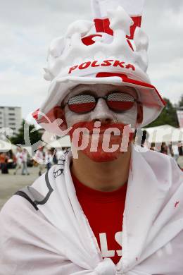 Fussball Europameisterschaft. EURO 2008. Polnischer Fan. Klagenfurt, am 8.6.2008.
Foto: Kuess
---
pressefotos, pressefotografie, kuess, qs, qspictures, sport, bild, bilder, bilddatenbank