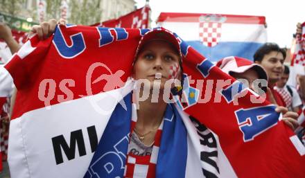 Fussball Europameisterschaft. EURO 2008. Deutschland Kroatien. Kroatischer Fan. Klagenfurt, am 12.6.2008.
Foto: Kuess
---
pressefotos, pressefotografie, kuess, qs, qspictures, sport, bild, bilder, bilddatenbank