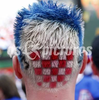 Fussball Europameisterschaft. EURO 2008. Deutschland Kroatien. Kroatischer Fan. Klagenfurt, am 12.6.2008.
Foto: Kuess
---
pressefotos, pressefotografie, kuess, qs, qspictures, sport, bild, bilder, bilddatenbank