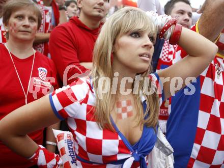 Fussball Europameisterschaft. EURO 2008. Deutschland Kroatien. Kroatischer Fan. Klagenfurt, am 12.6.2008.
Foto: Kuess
---
pressefotos, pressefotografie, kuess, qs, qspictures, sport, bild, bilder, bilddatenbank