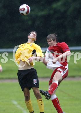 Fussball U16. KAC gegen SV Spittal/Drau. Patrick Szabo (KAC), Markus Wildbahner (Spittal). Klagenfurt, am 14.6.2008.
Foto: Kuess 
---
pressefotos, pressefotografie, kuess, qs, qspictures, sport, bild, bilder, bilddatenbank