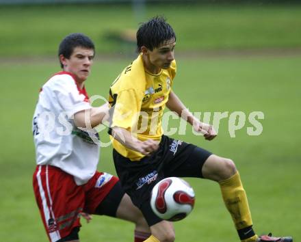 Fussball U16. KAC gegen SV Spittal/Drau. Florian Reiter (KAC), Paul Jury (Spittal). Klagenfurt, am 14.6.2008.
Foto: Kuess 
---
pressefotos, pressefotografie, kuess, qs, qspictures, sport, bild, bilder, bilddatenbank