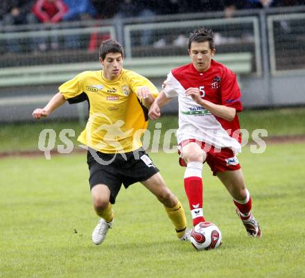 Fussball U16. KAC gegen SV Spittal/Drau. Gerhard Gratzer (KAC), Markus Wildbahner (Spittal). Klagenfurt, am 14.6.2008.
Foto: Kuess 
---
pressefotos, pressefotografie, kuess, qs, qspictures, sport, bild, bilder, bilddatenbank