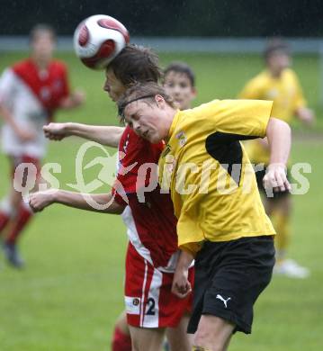 Fussball U16. KAC gegen SV Spittal/Drau. Mateo Grubor (KAC), Manuel Flaschberger (Spittal). Klagenfurt, am 14.6.2008.
Foto: Kuess 
---
pressefotos, pressefotografie, kuess, qs, qspictures, sport, bild, bilder, bilddatenbank