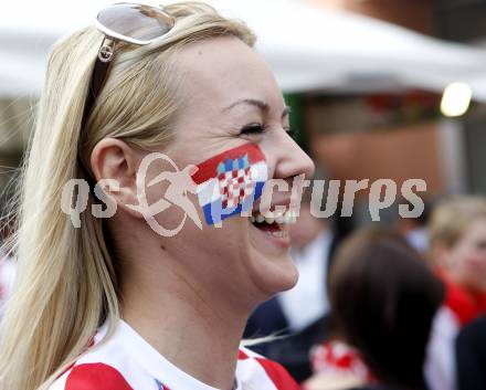 Fussball Europameisterschaft. EURO 2008. Fan aus Kroatien. Klagenfurt, am 16.6.2008.
Foto: Kuess
---
pressefotos, pressefotografie, kuess, qs, qspictures, sport, bild, bilder, bilddatenbank