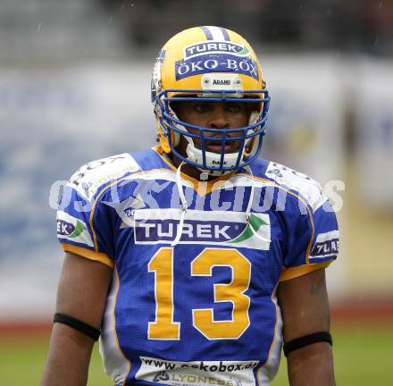 American Football. Austrian Bowl. Finale. Turek Graz Giants gegen Swarco Raiders Tirol.  Gunn Chris (Graz). Wolfsberg, 27.6.2008.
Copyright: Kuess
Copyright Kuess

---
pressefotos, pressefotografie, kuess, qs, qspictures, sport, bild, bilder, bilddatenbank