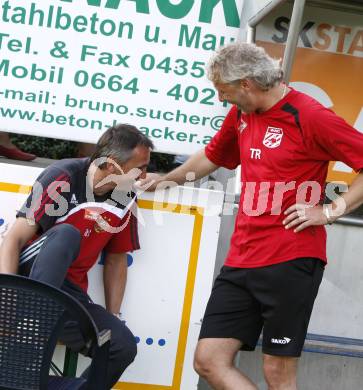 Fussball. Testspiel. WAC/St. Andrae gegen SK Rapid Wien. Trainer Peter Hrstic (WAC/St.Andrae), Trainer Peter Pacult (Rapid). St. Andrae, 29.6.2008.
Copyright: Kuess


---
pressefotos, pressefotografie, kuess, qs, qspictures, sport, bild, bilder, bilddatenbank