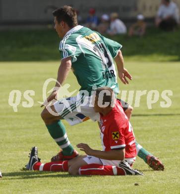 Fussball. Testspiel. WAC/St. Andrae gegen SK Rapid Wien. Stefan Korepp (WAC/St.Andrae), Markus Katzer (Rapid). St. Andrae, 29.6.2008.
Copyright: Kuess


---
pressefotos, pressefotografie, kuess, qs, qspictures, sport, bild, bilder, bilddatenbank