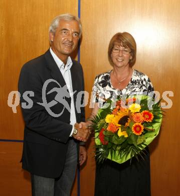 Schi. Landesschiverband Kaernten. Neuwahl Vorstandsmitglieder. Klaus Pekarek, Andrea Kaiser. Hermagor, am 28.6.2008.
Foto: Kuess
---
pressefotos, pressefotografie, kuess, qs, qspictures, sport, bild, bilder, bilddatenbank