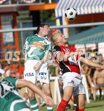 Fussball. Testspiel. WAC/St. Andrae gegen SK Rapid Wien. David Witteveen (WAC/St.Andrae), Martin Hiden (Rapid). St. Andrae, 29.6.2008.
Copyright: Kuess


---
pressefotos, pressefotografie, kuess, qs, qspictures, sport, bild, bilder, bilddatenbank