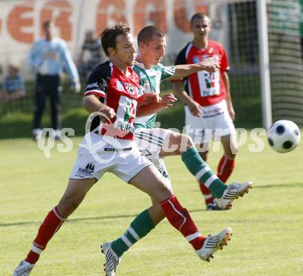 Fussball. Testspiel. WAC/St. Andrae gegen SK Rapid Wien. Juergen Saler (WAC/St.Andrae), Stefan Kulovits (Rapid). St. Andrae, 29.6.2008.
Copyright: Kuess


---
pressefotos, pressefotografie, kuess, qs, qspictures, sport, bild, bilder, bilddatenbank