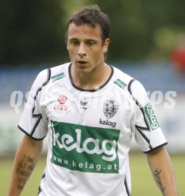 Fussball Testspiel. SK Austria Kaernten gegen Steaua Bukarest. Rade Veljovic (Kaernten). Feldkirchen, am 2.7.2008.
Copyright: Kuess


---
pressefotos, pressefotografie, kuess, qs, qspictures, sport, bild, bilder, bilddatenbank