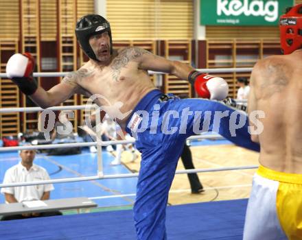 Kickboxen. Vollkontakt. Oesterreichische Meisterschaft. Josef Hajdinjak (Graz). Klagenfurt, am 5.7.2008.
Foto: Kuess




---
pressefotos, pressefotografie, kuess, qs, qspictures, sport, bild, bilder, bilddatenbank