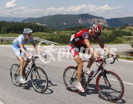 Oesterreich Radrundfahrt. 4. Etappe Lienz Wolfsberg. Die Ausreisser Olivier Kaisen (Silence-Lotto) und Tom Stamsnijder (Team Gerolsteiner). St. Margarethen, am 10.7.2008.
Foto: Kuess




---
pressefotos, pressefotografie, kuess, qs, qspictures, sport, bild, bilder, bilddatenbank