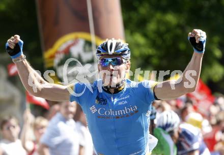 Oesterreich Radrundfahrt. 4. Etappe Lienz Wolfsberg. Zielsprint. Sieger Andre Greipel (Deutschland). Wolfsberg, am 10.7.2008.
Foto: Kuess




---
pressefotos, pressefotografie, kuess, qs, qspictures, sport, bild, bilder, bilddatenbank