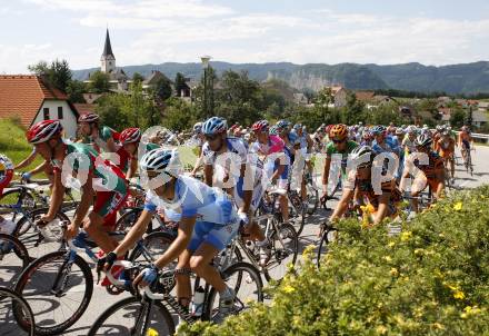 Oesterreich Radrundfahrt. 4. Etappe Lienz Wolfsberg. Hauptfeld in St. Margarethen im Rosental. St. Margarethen, am 10.7.2008.
Foto: Kuess




---
pressefotos, pressefotografie, kuess, qs, qspictures, sport, bild, bilder, bilddatenbank