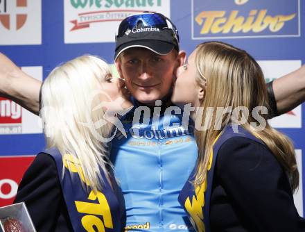 Oesterreich Radrundfahrt. 4. Etappe Lienz Wolfsberg. Siegerehrung. Etappensieger Andre Greipel (Deutschland). Wolfsberg, am 10.7.2008.
Foto: Kuess




---
pressefotos, pressefotografie, kuess, qs, qspictures, sport, bild, bilder, bilddatenbank