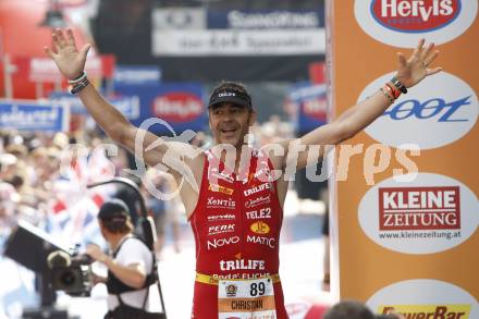 Ironman Austria. Schwimmen, Radfahren, Laufen. Christian Clerici (AUT). Klagenfurt, am 13.7.2008.
Copyright Kuess

---
pressefotos, pressefotografie, kuess, qs, qspictures, sport, bild, bilder, bilddatenbank