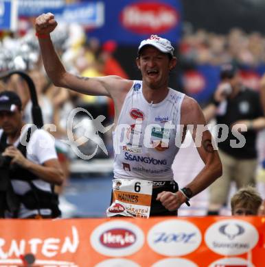 Ironman Austria. Schwimmen, Radfahren, Laufen. Hannes Hempel (AUT). Klagenfurt, am 13.7.2008.
Copyright Kuess

---
pressefotos, pressefotografie, kuess, qs, qspictures, sport, bild, bilder, bilddatenbank