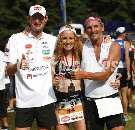 Ironman Austria. Schwimmen, Radfahren, Laufen. Hannes Hempel, Marlies Penker, Guenther Mirnig. Klagenfurt, am 13.7.2008.
Copyright Kuess

---
pressefotos, pressefotografie, kuess, qs, qspictures, sport, bild, bilder, bilddatenbank