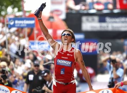 Ironman Austria. Schwimmen, Radfahren, Laufen. Werner Leitner (AUT). Klagenfurt, am 13.7.2008.
Copyright Kuess

---
pressefotos, pressefotografie, kuess, qs, qspictures, sport, bild, bilder, bilddatenbank