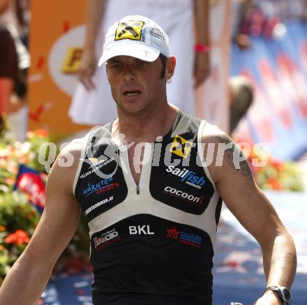 Ironman Austria. Schwimmen, Radfahren, Laufen. Elmar Schuberth (AUT). Klagenfurt, am 13.7.2008.
Copyright Kuess

---
pressefotos, pressefotografie, kuess, qs, qspictures, sport, bild, bilder, bilddatenbank