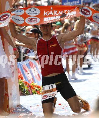 Ironman Austria. Schwimmen, Radfahren, Laufen. Johannes Polak (AUT). Klagenfurt, am 13.7.2008.
Copyright Kuess

---
pressefotos, pressefotografie, kuess, qs, qspictures, sport, bild, bilder, bilddatenbank