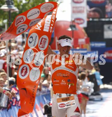 Ironman Austria. Schwimmen, Radfahren, Laufen. Markus Strini (AUT). Klagenfurt, am 13.7.2008.
Copyright Kuess

---
pressefotos, pressefotografie, kuess, qs, qspictures, sport, bild, bilder, bilddatenbank